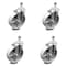 Service Caster 5 Inch Semi Steel Wheel Swivel 12mm Threaded Stem Caster Set SCC-TS20S514-SSS-M1215-4 - alternate 1